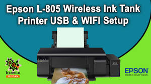 By using remote print driver you can print files on a remote printer over the internet from a computer connected to the network. Epson L805 Printer Wifi Usb Installation Youtube