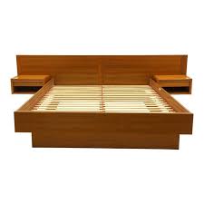 77 inches w x 91 inches l. Jesper Danish Modern Teak Queen Platform Bed With Floating Nightstands Platform Bed Designs Diy Platform Bed Plans Wood Bed Design