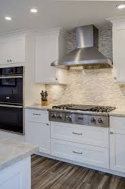 viking stainless steel hood. white grey