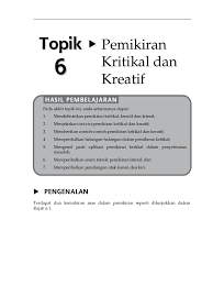 7 kemahiran berfikir secara kritisdan kreatif kemahiran berfikir secara kritis kemahiran berfikir secara kreatif 1. 20140414111230 Topik 6 Pemikiran Kritikal Dan Kreatif