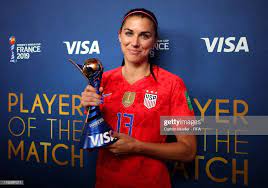 Reims France June 11 Alex Morgan Of The Usa Poses With Her Visa Player Of The Match Award Following Her Sides Victo Alex Morgan Fifa Women S World Cup Fifa