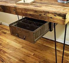 Pin By Luke Croft On Things To Make In 2020 Reclaimed Wood Desk Wood Desk Desk Furniture