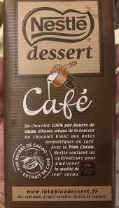 Chocolat Nestle Dessert Au Cafe 180 G