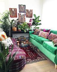 5 Home Bohemian Bedroom Decor From Around The World Living Room Green Boho Living Room Home Decor