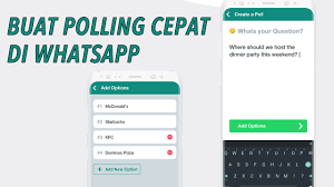Ada cara yang bisa dipakai untuk mempermudah proses tersebut. Cara Mudah Membuat Polling Di Whatsapp Inwepo
