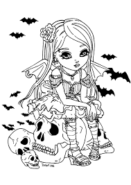 For boys and girls, kids and adults, teenagers and toddlers, preschoolers and older kids at school. Little Vampire Girl Halloween Adult Coloring Pages