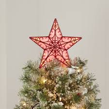Holiday Time Red Led Christmas Tree Topper 9 In Walmart Com Walmart Com Shop ge lighted star tree topper with white incandescent lights at lowes.com.