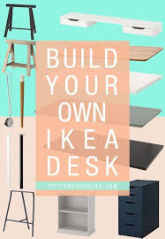 Build Your Own Ikea Desk Petite Modern Life Ikea Desk Ikea Table Tops Ikea Legs