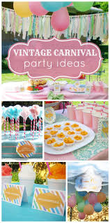 Girl Baby Shower Baby Shower A Vintage Carnival Preemie Baby Shower Catch My Party Vintage Carnival Party Circus Birthday Party Carnival Baby Showers