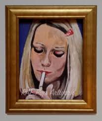Margot Tenenbaum (from the Royal Tenenbaums) Print of Acrylic Portrait  *NOW* in 2 Sizes!!