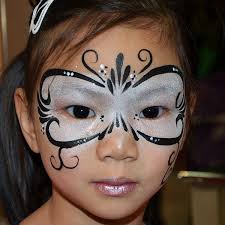 Black And White Face Paint Ideas Black And White Princess Mask Face Painting Designs Girl Face Painting Face Painting Images