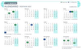 Así que aproveche y planee bien sus viajes. Calendario Laboral Castilla La Mancha 2021 Festivos Y Puentes Espana
