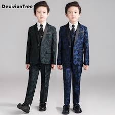 2021 New Kids Suits Blazers Baby Boys Shirt Overalls Coat Tie Suit Boys Formal Wedding Wear Cotton Children Clothing Suits Aliexpress
