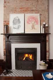 Black And White Fireplace Hearth Tiles My Houzz An 1890s Victorian In Toronto Goes Modern And Open Fireplace Design Vintage Fireplace Fireplace Tile