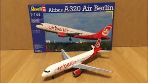 Der flugverkehr der air berlin plc & co. Assembly Revell 1 144 Scale Airbus A320 Air Berlin Zocker J Youtube