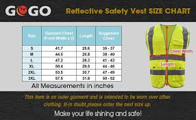 Gogo Us Big Tall 9 Pockets High Visibility Zipper Front Safety Vest With Reflective Strips Meets Ansi Standards