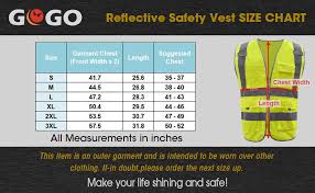 Gogo Us Big Tall 9 Pockets High Visibility Zipper Front Safety Vest With Reflective Strips Meets Ansi Standards
