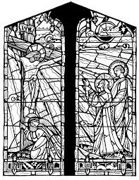 Woman Behold Your Son Learn To Coloring Cross Coloring Page Stain Glass Cross Catholic Coloring Sheets
