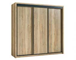 Livraison rapide, economies garanties et stock permanent ! Armoire 3 Portes Coulissantes Bois Eiffel Meubles Celio