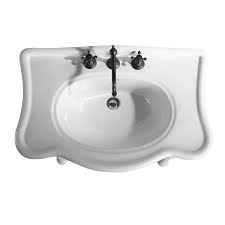 Save $ 20.00 (15 %) limit 5 per order. Bathroom Console Sink White China Two Spindle Legs Overstock 16965585