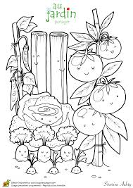 Coloriage Jardinage Au Potager Coloriage Coloriage Printemps Coloriage Gratuit