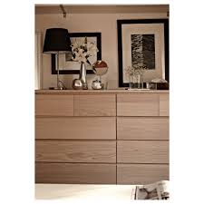 Malm Kommode Mit 6 Schubladen Eichenfurnier Weiss Lasiert Ikea Ikea Schlafzimmer Haus Deko Malm Kommode