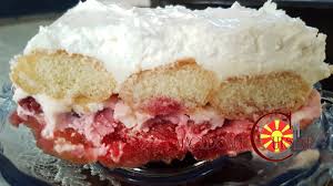 We will show you how to make a famous ladyfingers dessert which calls éclairs at home easily.we have made eclairs from ladyfingers in this tutorial.using. Easy Creamy Ladyfinger Cherry Cake Macedonian Cuisine