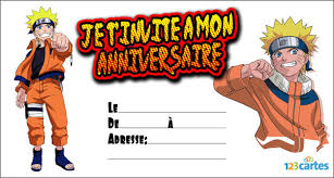 Alors si vous avez besoin d'une jolie carte à imprimer, d'une vraie de vraie qu'on peut toucher, pour fêter un bon anniversaire ou pour inviter les copains à votre super fête d'anniversaire, vous êtes au bon endroit ! Naruto Invitation A Imprimer A Telecharger Gratuit 123cartes