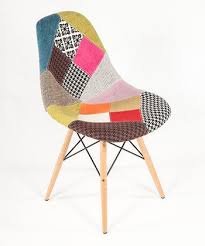 Patchwork Clear Leg Mid Century Eiffel Dining Chair Zulily Eiffel Dining Chair Mid Century Dining Chairs Patchwork Chair