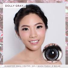 Jual Softlens VIP Dolly gray/ abu