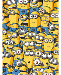 Coordinate with other despicable me minions themed party supplies and. Despicable Me Sea Of Minions Wallpaper Bedroom Bedding