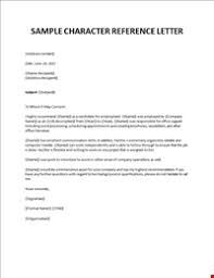 3504 mesa drive las vegas, nv 89101. Character Reference Letter For Court