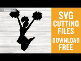 Download Cheerleader Svg Free Cheer Svg Sport Svg Instant Download Silhouette Cameo Shirt Design Cheer Mom Svg Pom Pom Svg Png Dxf 0345 Freesvgplanet