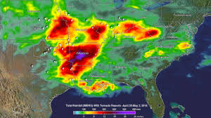 This is dual pol's depiction of a debris ball at the location of the tornado, i.e., various debris caught within and rotating around the tornado, and lifted up into the parent thunderstorm. Severe Weather In Tornado Alley And Eastward May 2nd Update Nasa Global Precipitation Measurement Mission