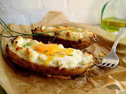 Preriscalda il forno a 180 ° c. Patate Dolci Al Forno Con L Uovo Home Sweet Home