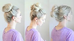 Gather all your hair to the side and make a braid in the back. 6 Easy Messy Buns Youtube