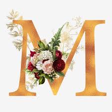 Letter m floral monogram printable letter nursery art | etsy tiger design, . Floral Gold Alphabet Alphabet Wallpaper Monogram Wallpaper M Wallpaper