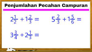 Check spelling or type a new query. Cara Penjumlahan Pecahan Campuran Matematika Sd Kelas 5 Youtube