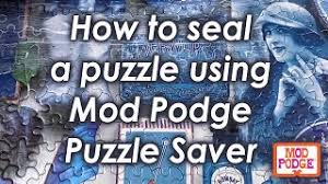 Wholesale craft plaid mod podge & royal coat. How To Seal A Puzzle Using Mod Podge Puzzle Saver Youtube