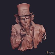 19 Otmetok Nravitsya 3 Kommentariev Denis 9 Enis V Instagram Uncle Sam 3d Model For Cnc Unclesam Usa 3dmodel Buddha Statue Statue Greek Statue
