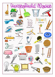 Household Items Picture Dictionary English Language Teaching Learn English English Vocab