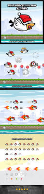 Bevouliin Game Asset Flappy Bird With Santa Hat Game Characters Sprite Sheets C This Game Asset For Game D Game Character Indie Game Development Funny Games