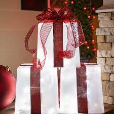 Christmas decorations outdoor ideas diy gift. Diy Christmas Decorations 4 Lighted Gift Boxes