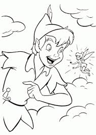 Peter And Tink Peter Pan Coloring Pages Disney Coloring Pages Tinkerbell Coloring Pages