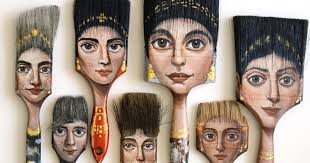 My Paisley World: Surreal Paintbrush Portraits by Alexandra Dillon