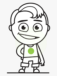 Edongquwe mens classic t shirt roblox character head video game. Black And White Boy Cartoon Vector Character Aka Reggie Comic Strip Characters Outline Hd Png Download Transparent Png Image Pngitem