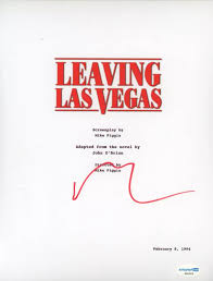 Nicolas Cage Autographed Signed Leaving Las Vegas Full Script ACOA - Etsy