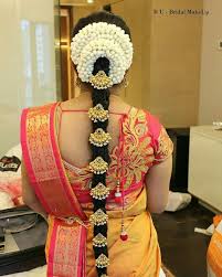 Pin By Vishobala On Bride Bridal Hairstyle Indian Wedding Bridal Hair Decorations Indian Bride Hairstyle