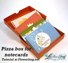 Test the printing process by inserting just a few note cards. Easy Pizza Box For Note Cards Note Card Gifts Note Cards Notecard Set