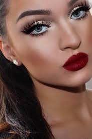 48 Red Lipstick Looks Get Ready For A New Kind Of Magic Red Lipstick Makeup Dark Red Lipstick Makeup Red Lipstick Looks